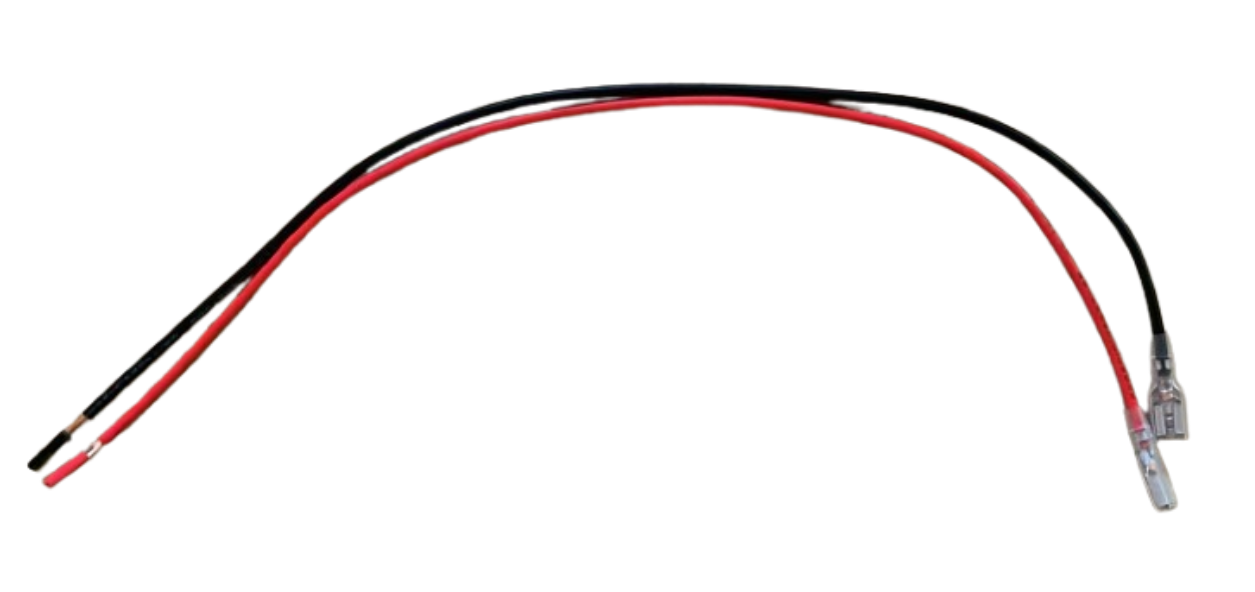 30cm Long Sealed Lead Acid Battery Leads 4.8mm Spade 0.75mm² RB3048SP